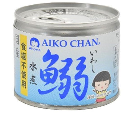 Ito Foods Aiko-chan Boiled Sardines, Salt-Free, 190g Can x 24 pcs 