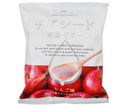 Wakasho Chia Seed Konnyaku Jelly Saveur Pomme 10 pièces x 12 sachets 