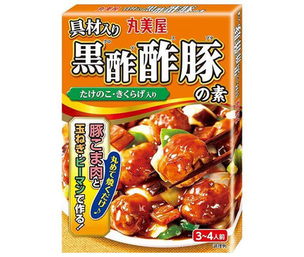 Marumiya Black Vinegar Sweet and Sour Pork Base with Ingredients 180g x 10 Boxes 