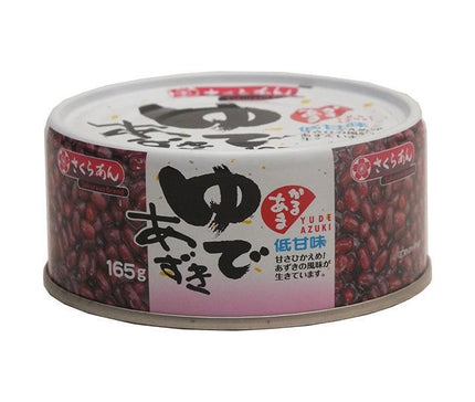 Tanio Shokuryo Kogyo Boiled Azuki Beans Low Sweetness No Can Opener Required 165g Can x 24 Cans 