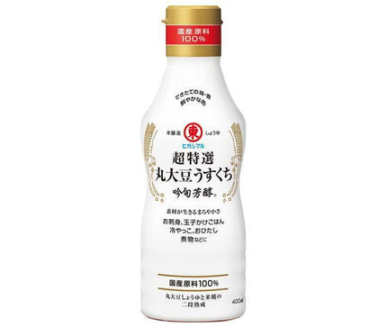 Sauce soja Higashimaru Super Spéciale au soja entier Usukuchi Ginshun Bojou 400 ml x 12 bouteilles 