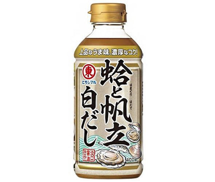 Sauce soja Higashimaru bouillon de soupe blanc aux palourdes et pétoncles bouteilles en plastique de 400 ml x 12 pièces 