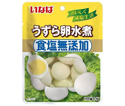 いなば食品 食塩無添加 うずら卵水煮 6個×8袋入