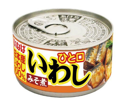 いなば食品 ひと口いわし みそ煮 115g缶×24個入