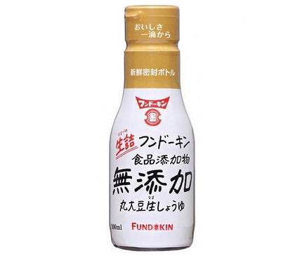 Fundokin Raw Soy Sauce made from domestically produced soybeans and wheat, 200ml x 12 bottles