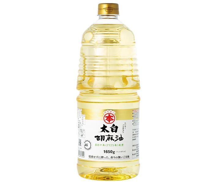 竹本油脂 マルホン 太白胡麻油 1650gペットボトル×6本入