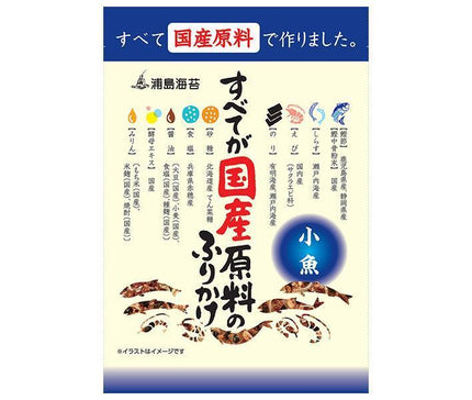 日本海水 浦島海苔 すべてが国産原料のふりかけ 小魚 28g×10袋入