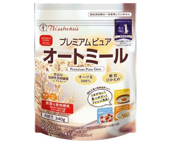 Nihon Shokuhin Seizo Nisshoku Premium Pure Oatmeal 340g x 4 bags 