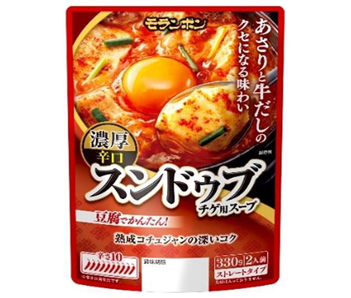 Moranbong Soondubu Jjigae Soup, Rich and Spicy, 330g x 10 bags 