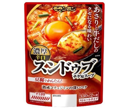 Moranbong Soondubu Jjigae Soup, Rich and Spicy, 330g x 10 bags 