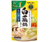 モランボン 白菜鍋用スープ 鶏がら白湯しお味 750g×10袋入