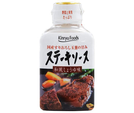 Kinryu Foods Sauce à steak Saveur de sauce soja japonaise Bouteille PET de 220 g x 12 bouteilles 