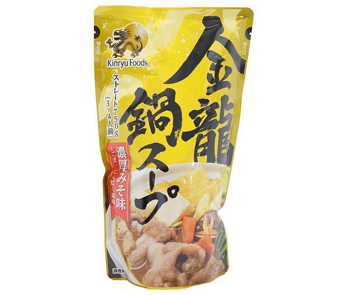 Kinryu Foods Kinryu Nabe Soup Rich Miso Flavor 750g x 10 bags 