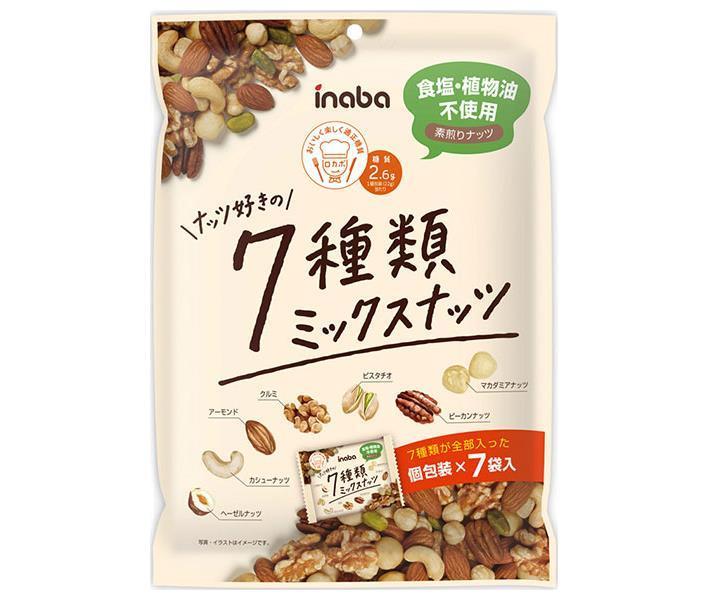 Inaba cacahuète 7 types de noix mélangées pour les amateurs de noix 154g x 12 sachets 