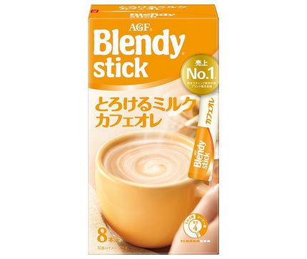 AGF ブレンディ スティック とろけるミルクカフェオレ (9.3g×8本)×24箱入