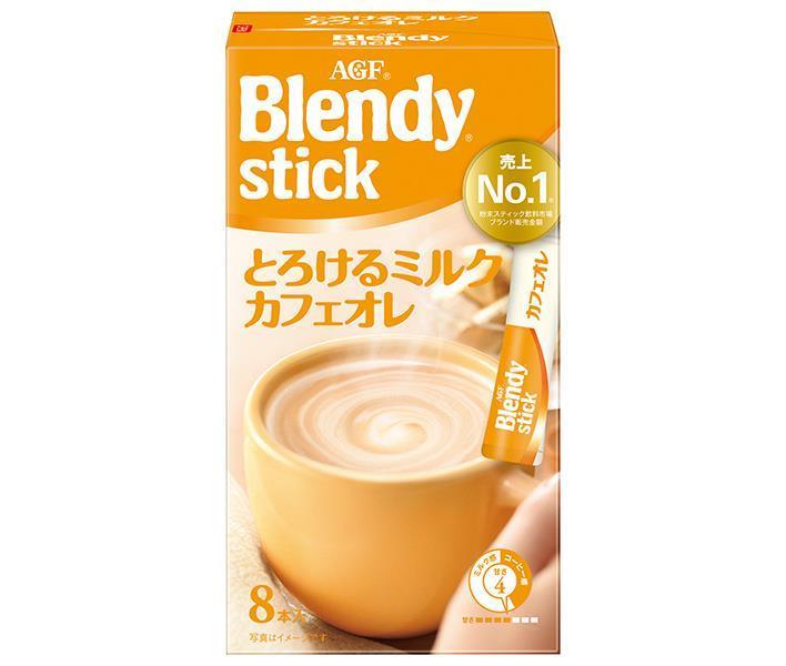 AGF Blendy Stick Fondant Lait Café au Lait (9,3 g x 8 pièces) x 24 boîtes 