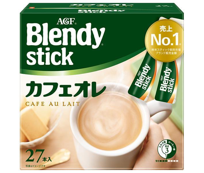 AGF Blendy Stick Cafe au Lait (8.8g x 27 sticks) x 6 boxes 