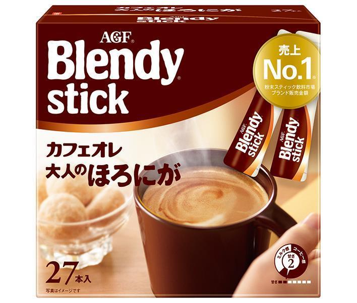 AGF Blendy Stick Café au Lait pour Adultes (8g x 27 sticks) x 6 boîtes 