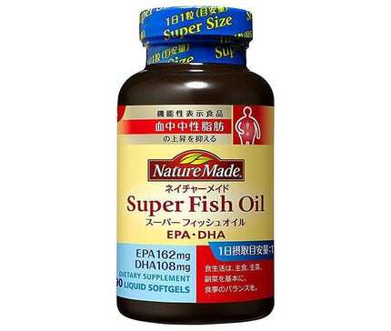 Otsuka Pharmaceutical Nature Made Super Fish Oil [Aliment avec allégations fonctionnelles] 90 comprimés x 3 pièces 