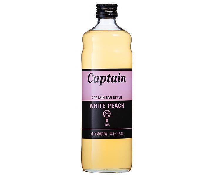 [11/25~ 10% off all products!!] Nakamura Shoten Captain White Peach 600ml bottle x 12 bottles