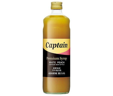 [11/25~ 10% off all products!!] Nakamura Shoten Captain Premium Kawanakajima White Peach 600ml bottle x 12 bottles