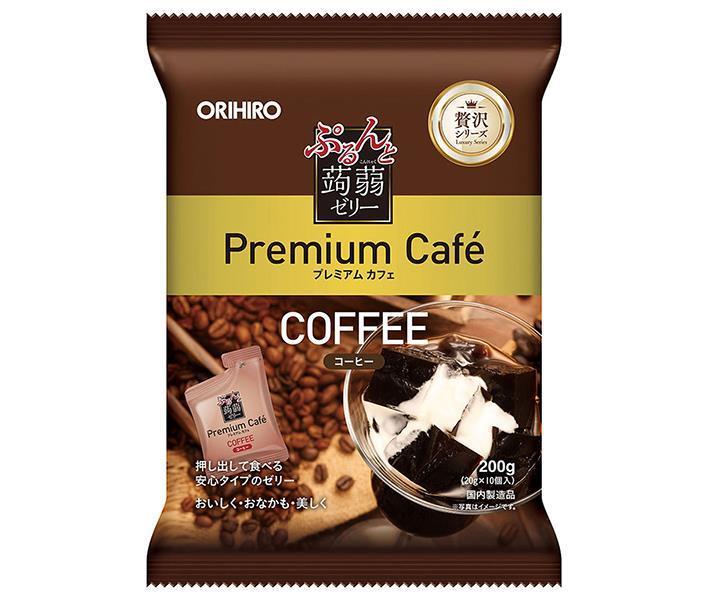 Orihiro Purunto Konnyaku Jelly Premium Café Café (sachets de 20 g x 10 pièces) x 12 sachets 