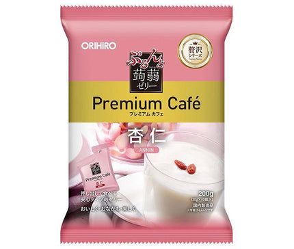 ORIHIRO Purunto Konjac Jelly Premium Cafe Apricot Jelly (20g pouch x 10 pieces) x 12 bags 
