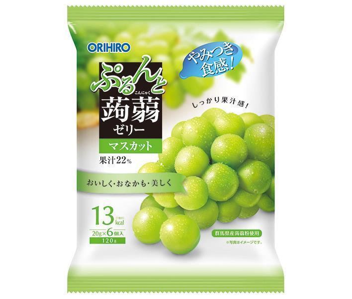 ORIHIRO Purunto Konjac Jelly Muscat 20g pouch x 6 pieces x 24 bags 