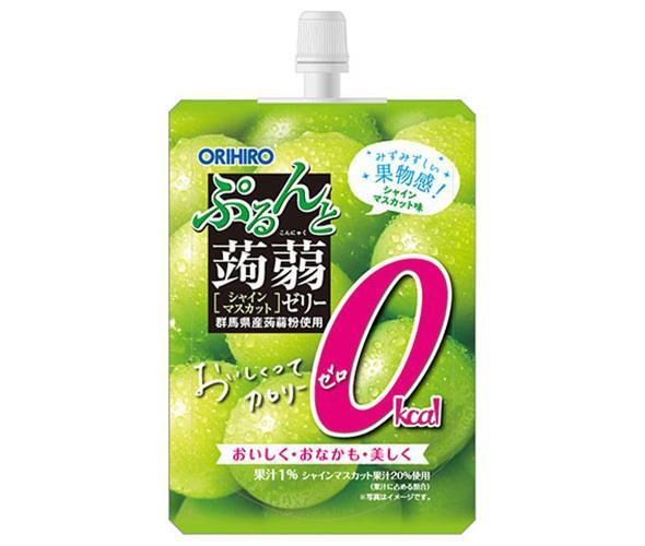 [11/25~ 10% off all products!!] Orihiro Purunto Konjac Jelly Zero Calorie Shine Muscat 130g pouch x 48 pieces