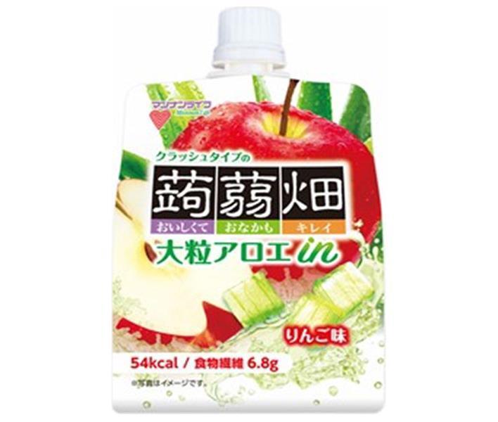 マンナンライフ 大粒アロエin クラッシュタイプの蒟蒻畑 りんご味 150gパウチ×30本入