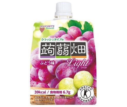 マンナンライフ クラッシュタイプの蒟蒻畑ライト ぶどう味【特定保健用食品 特保】 150gパウチ×30本入