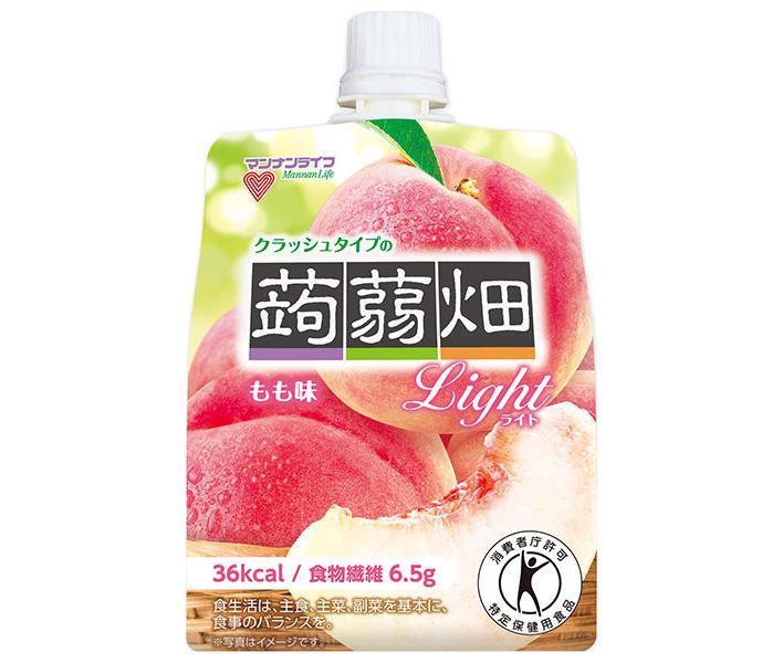 Mannan Life Crushed Konnyaku Hata Light Peach Flavor [Food for Specified Health Uses] 150g pouch x 30 pieces 