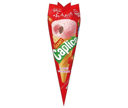 Ezaki Glico Giant Caprico Strawberry 1 stick x 10 pieces 