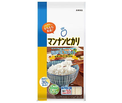 Otsuka Foods Mannan Hikari 525g (75g x 7 bags) x 5 bags 