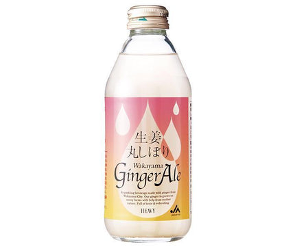 [11/25~ 10% off all products!!] JA Wakayama Shogamarushibori Ginger Ale 250ml bottle x 24 bottles