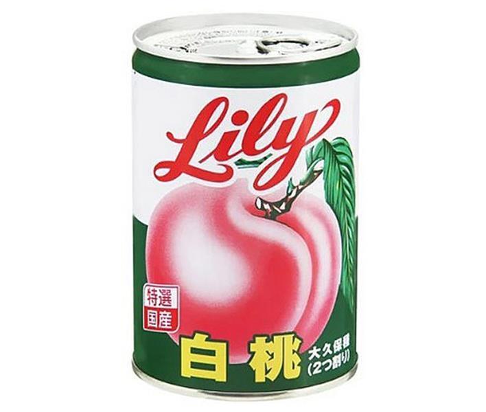 Lily Corporation Lily White Peach No. 4 Can 425g x 12 pieces 