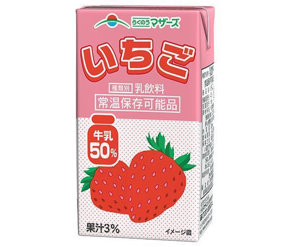 [11/25~ 10% OFF all products!!] Rakunou Mother's Strawberry 250ml paper pack x 24 bottles