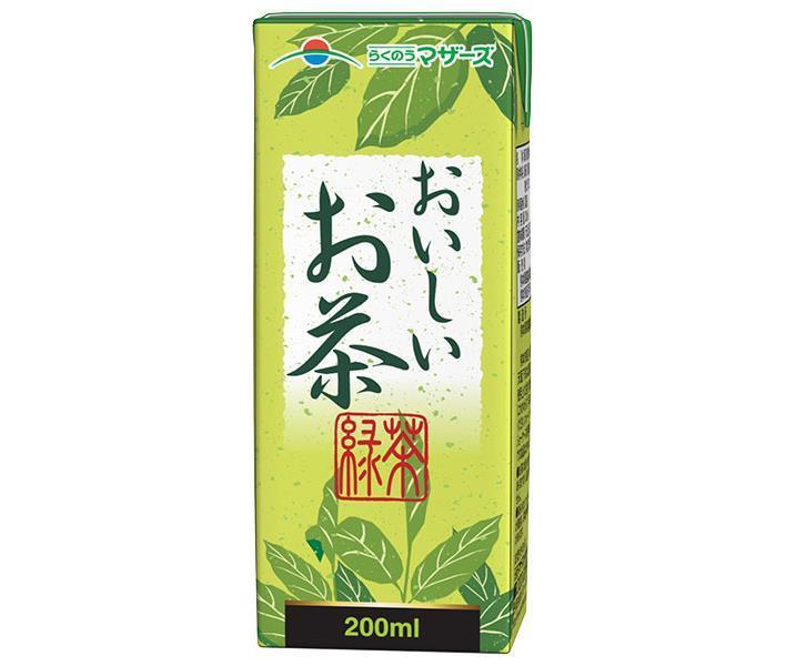 らくのうマザーズ おいしいお茶 200ml紙パック×24本入