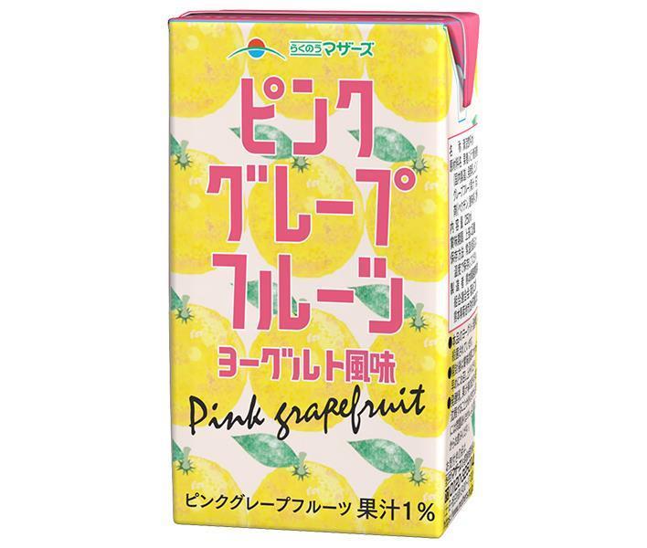 [11/25~ 10% off all products!!] Rakunou Mother's Pink Grapefruit Yogurt Flavor 250ml Paper Pack x 24 Bottles