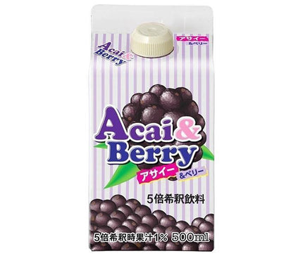 [11/25~ 10% OFF all products!!] GS Food GS Acai & Berry 500ml paper pack x 12 bottles