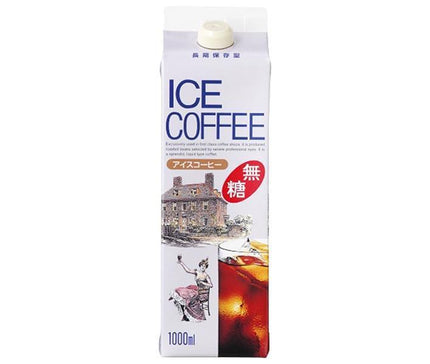 GS Food GS Iced Coffee Unsweetened 1000ml Paper Pack x 12 