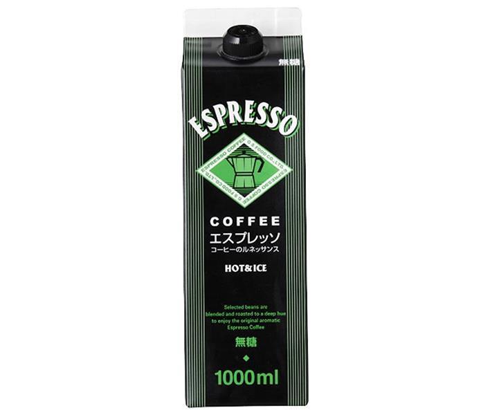 GS Food GS Espresso Coffee Non sucré paquet papier 1000 ml x 12 bouteilles 