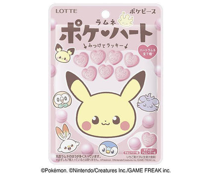 Lotte Poke Heart Ramune 40g x 10 sachets 