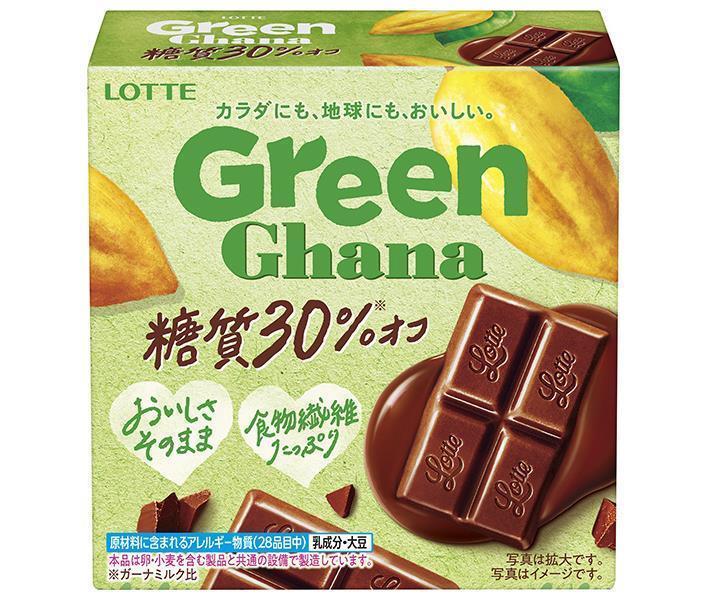 [11/25~ 10% off all products!!] Lotte Green Ghana, 30% less sugar, 48g x 6 pieces