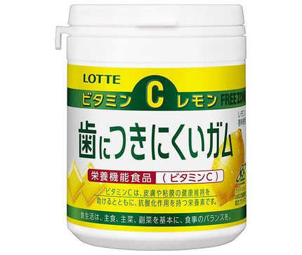 Lotte Teeth-resistant gum, lemon, bottle, 138g x 6 pieces 