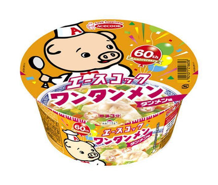 Acecook Wontonmen Bowl Tanmen Flavor 79g x 12 pieces 
