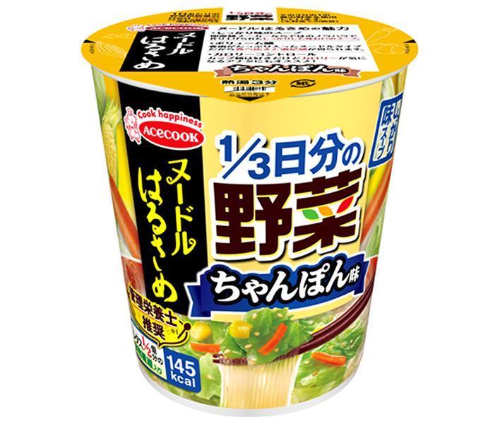 Acecook Noodle Harusame 1/3 Day's Worth of Vegetables, Chanpon Flavor, 43g x 12 (6 x 2) Pieces 