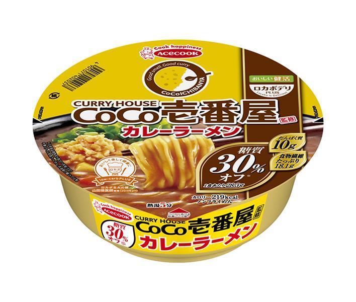 エースコック ロカボデリ CoCo壱番屋監修カレーラーメン 糖質オフ 72g×12個入