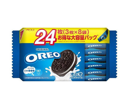 Mondelez Japan Oreo Family Pack Crème Vanille 24 pièces (3 pièces x 8 sachets) x 12 sachets 