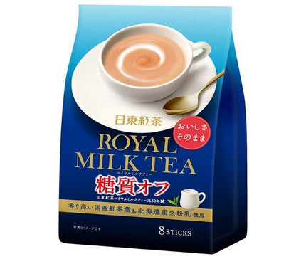 Thé noir Mitsui Norin Nitto Thé au lait royal sans sucre (9,4 g x 8 bouteilles) x 24 (6 x 4) pièces 